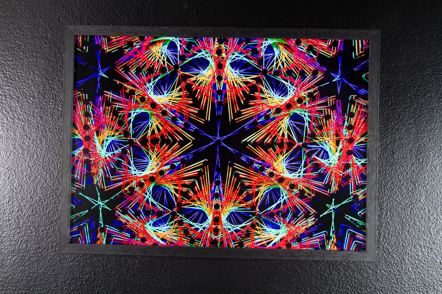 (Print n. 1) - Impressão Fine Art - "Mandala em String Art Merkaba Fractalizada"