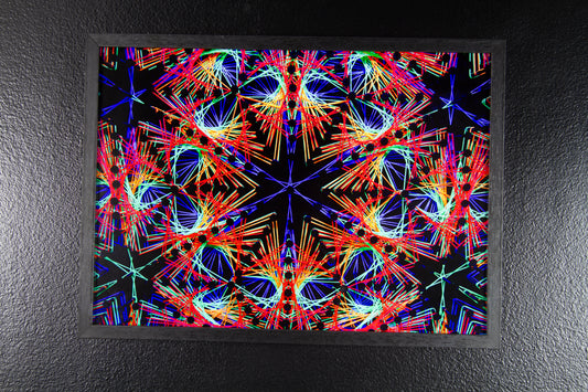 (Print n. 1) - Impressão Fine Art - "Mandala em String Art Merkaba Fractalizada"